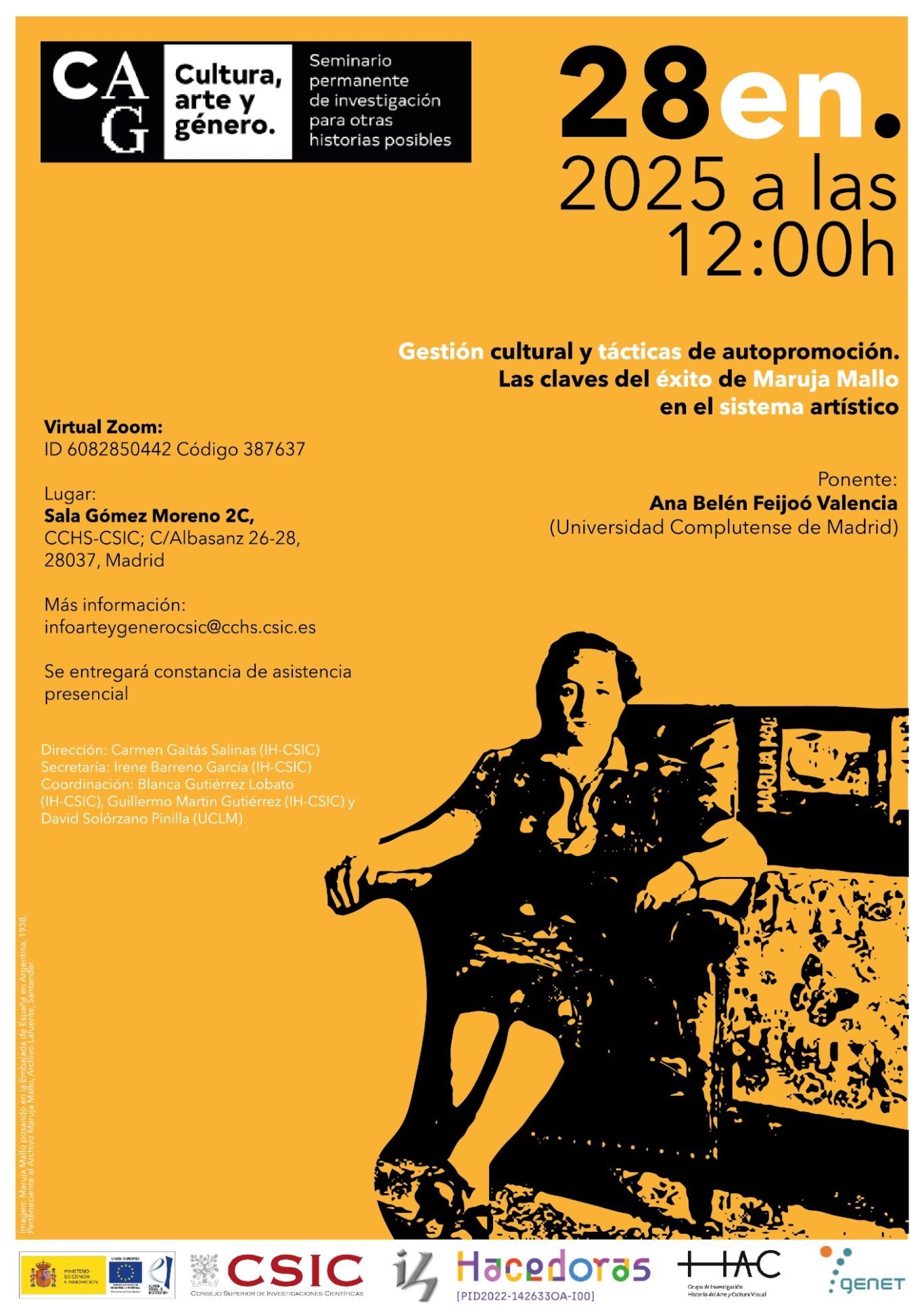 Seminario "Cultura, arte y género" (Mar. 24)